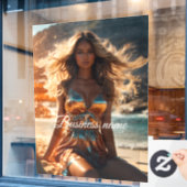 パーソナライズされたファッション ウィンドウ クリング ウィンドウサイン (カフェ窓)