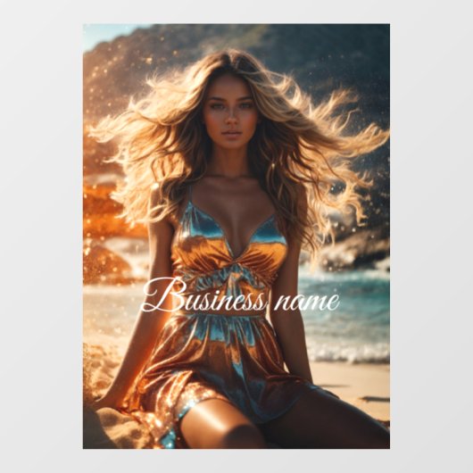 パーソナライズされたファッション ウィンドウ クリング ウィンドウサイン (シート)