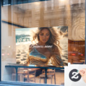 パーソナライズされたファッション ウィンドウ クリング ウィンドウサイン (カフェ窓)