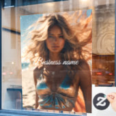 パーソナライズされたファッション ウィンドウ クリング ウィンドウサイン (カフェ窓)