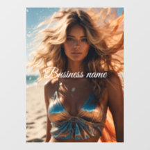 パーソナライズされたファッション ウィンドウ クリング