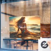 パーソナライズされたファッション ウィンドウ クリング ウィンドウサイン (カフェ窓)