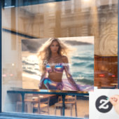 パーソナライズされたファッション ウィンドウ シール ウィンドウサイン (カフェ窓)