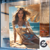 パーソナライズされたファッション ウィンドウ シール ウィンドウサイン (カフェ窓)