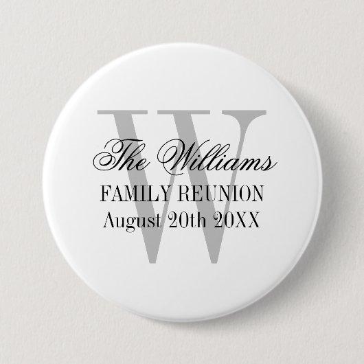 パーソナライズされたファミエレガントリ懇親会パーティーボタン 缶バッジ (正面)