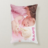 パーソナライズされたファミリーフォトアクセント枕 アクセントクッション (正面(垂直))