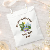 パーソナライズされたファミリーロードトリップファンライフ フェイバーバッグ (クリップ留めされた状態)