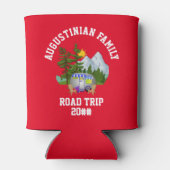 パーソナライズされたファミリーロードトリップファンライフ 缶クーラー (裏面)