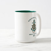 パーソナライズされたファミ航海のリ懇親会ボートトリップ ツートーンマグカップ (正面右)