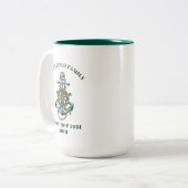 パーソナライズされたファミ航海のリ懇親会ボートトリップ ツートーンマグカップ (正面左)