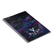 パーソナライズされたファンキー抽象芸術 ノートブック (右側)