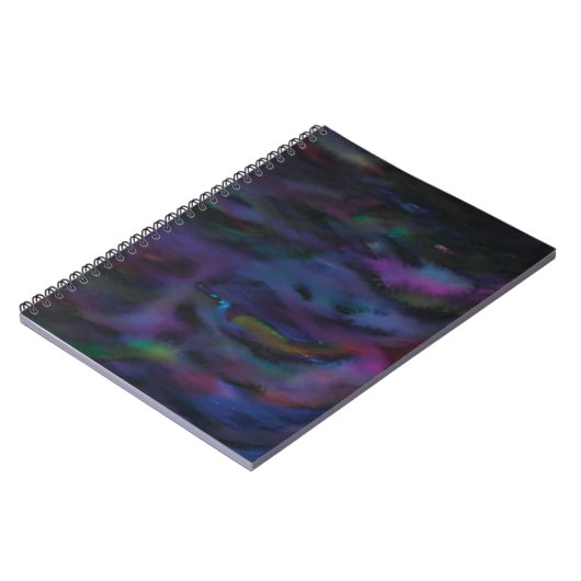 パーソナライズされたファンキー抽象芸術 ノートブック (左側)