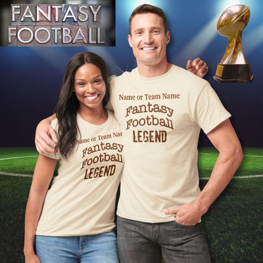 パーソナライズされたファンタジーサッカーTシャツイおもしろい Tシャツ