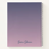 パーソナライズされたファンタジー庭きらめく園 ノートブック (裏面)