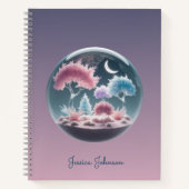 パーソナライズされたファンタジー庭きらめく園 ノートブック (正面)