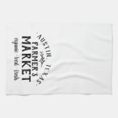 パーソナライズされたファーマーズマーケット |農家 キッチンタオル (横)