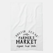 パーソナライズされたファーマーズマーケット |農家 キッチンタオル (縦)