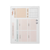 パーソナライズされたフィットネスプランナー ノートパッド (回転)