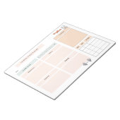 パーソナライズされたフィットネスプランナー ノートパッド (アングル)