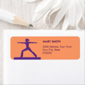 パーソナライズされたフィットネス差出人住所ラベル ラベル (インサイチュ)