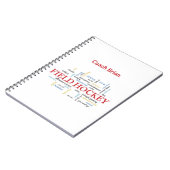 パーソナライズされたフィールドホッケーコーチありがとうお言葉 ノートブック (左側)