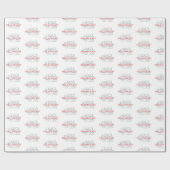 パーソナライズされたフィールドホッケーコーチありがとうお言葉 ラッピングペーパー (フラット)