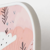 パーソナライズされたフェアユタリーキャッスルパステルマジカルギフト ピックルボールラケット (左詳細)