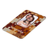 パーソナライズされたフェイク木 マグネット (左側)