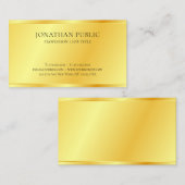 パーソナライズされたフェイク金ゴールドの外観エレガント 名刺 (正面/裏面)