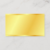 パーソナライズされたフェイク金ゴールドの外観エレガント 名刺 (裏面)