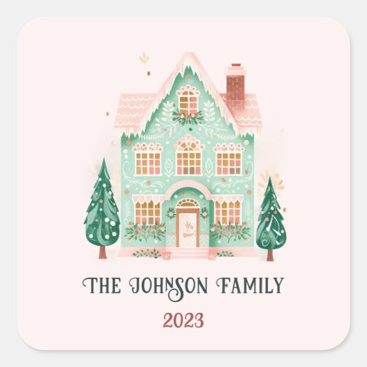 パーソナライズされたフェスティバルシール スクエアシール (正面)