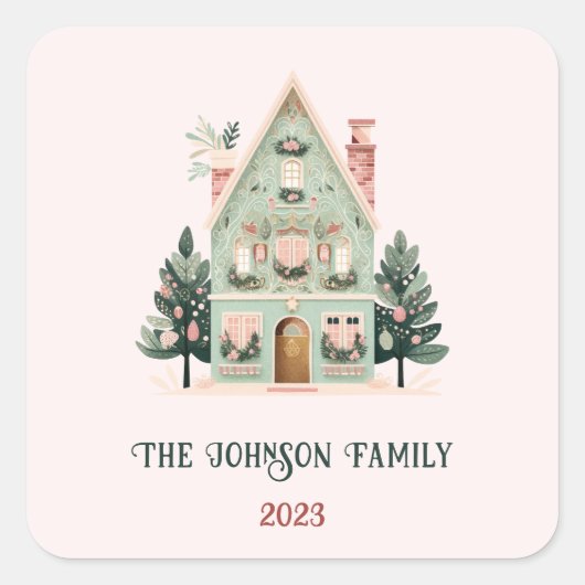 パーソナライズされたフェスティバルシール スクエアシール (正面)