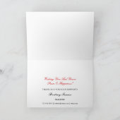 パーソナライズされたフェスティバルスクリプト不動産仲介業者ホリデーカード サンキューカード (内部)