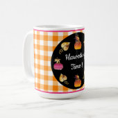 パーソナライズされたフェスティバル収穫時間 コーヒーマグカップ (正面左)