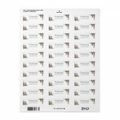 パーソナライズされたフェスティバル差出人住所 ラベル (フルシート)