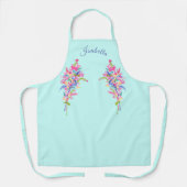 パーソナライズされたフェミニンエレガントフローラ4月 エプロン (正面)