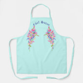 パーソナライズされたフェミニンエレガントフローラ4月 エプロン (正面)