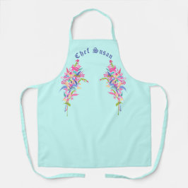 パーソナライズされたフェミニンエレガントフローラ4月 エプロン