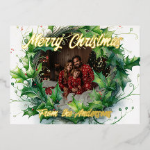 パーソナライズされたフォトウォーターカラーホリーリース