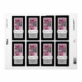 パーソナライズされたフォトキャンドルまたはキャニングJARラベル ラベル (フルシート)