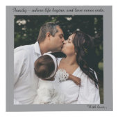 パーソナライズされたフォトキューブカスタム引用文写真、文字 フォトキューブ (正面)