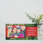 パーソナライズされたフォトクリスマスカードクリスマス休日 シーズンカード (スタンド正面)