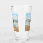 パーソナライズされたフォトグラスとカスタム文字 タンブラーグラス (左)