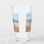 パーソナライズされたフォトグラスとカスタム文字 タンブラーグラス (左)