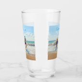 パーソナライズされたフォトグラスとカスタム文字 タンブラーグラス (左)