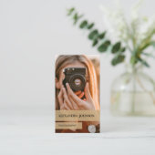 パーソナライズされたフォトグラファーモダンの名刺 名刺 (スタンド正面)