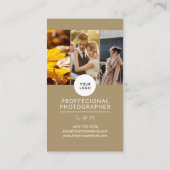 パーソナライズされたフォトグラファーモダンの名刺 名刺 (裏面)