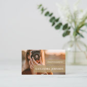 パーソナライズされたフォトグラファーモダンの名刺 名刺 (スタンド正面)