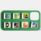 パーソナライズされたフォトコラージグリーンガーリートレンディーシック Case-Mate iPhoneケース (裏面 (横))