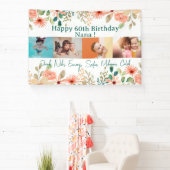 パーソナライズされたフォトコラージュ奈々おばあちゃんの誕生日 横断幕 (インサイチュ)